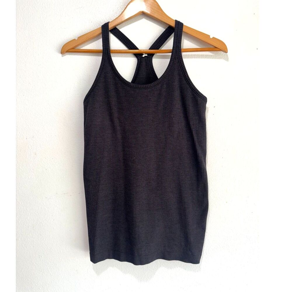 Lululemon athletica sport tank charcoal black performance workout women S